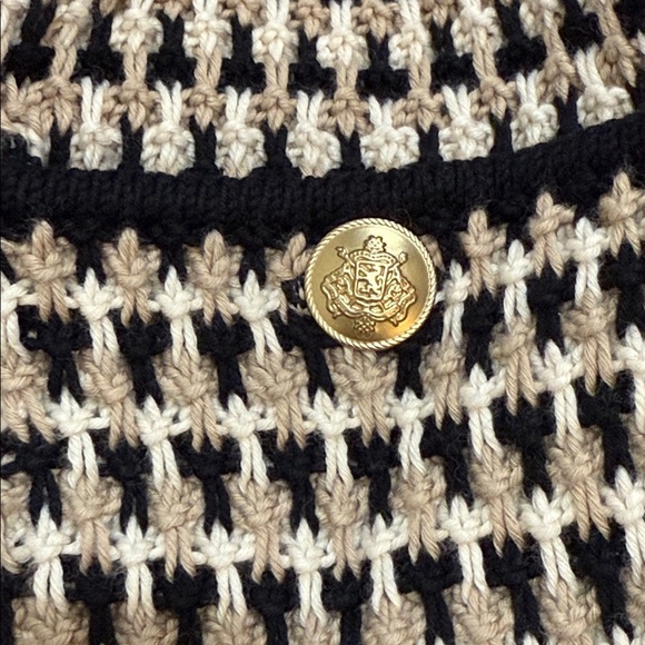 NWT J Crew Jacquard sweater-jacket CB934 sz L - Picture 6 of 10